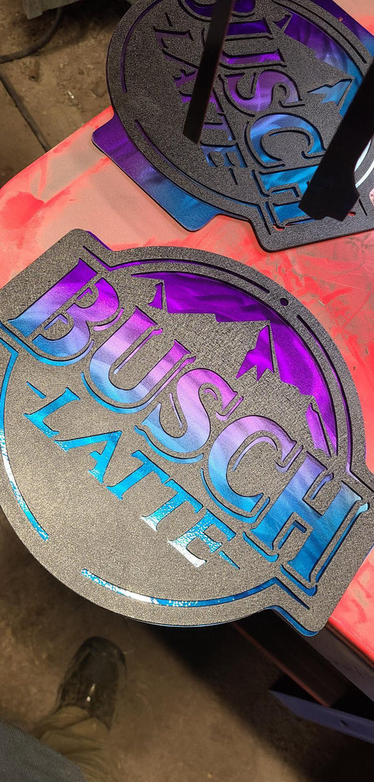 CNC Busch Latte Sign