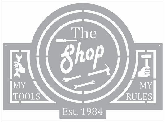 Customizable "The Shop" Sign