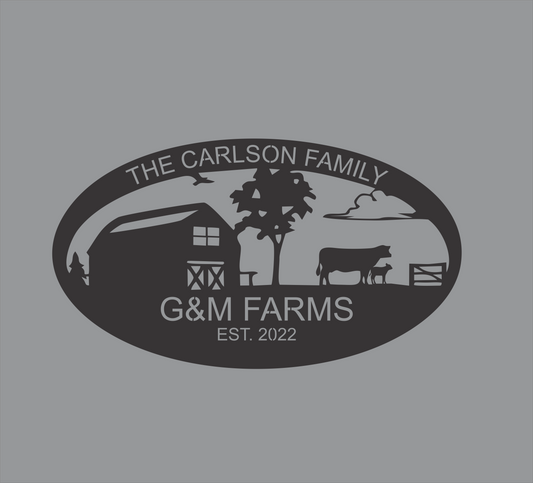 Customizable "Family Farm" Sign