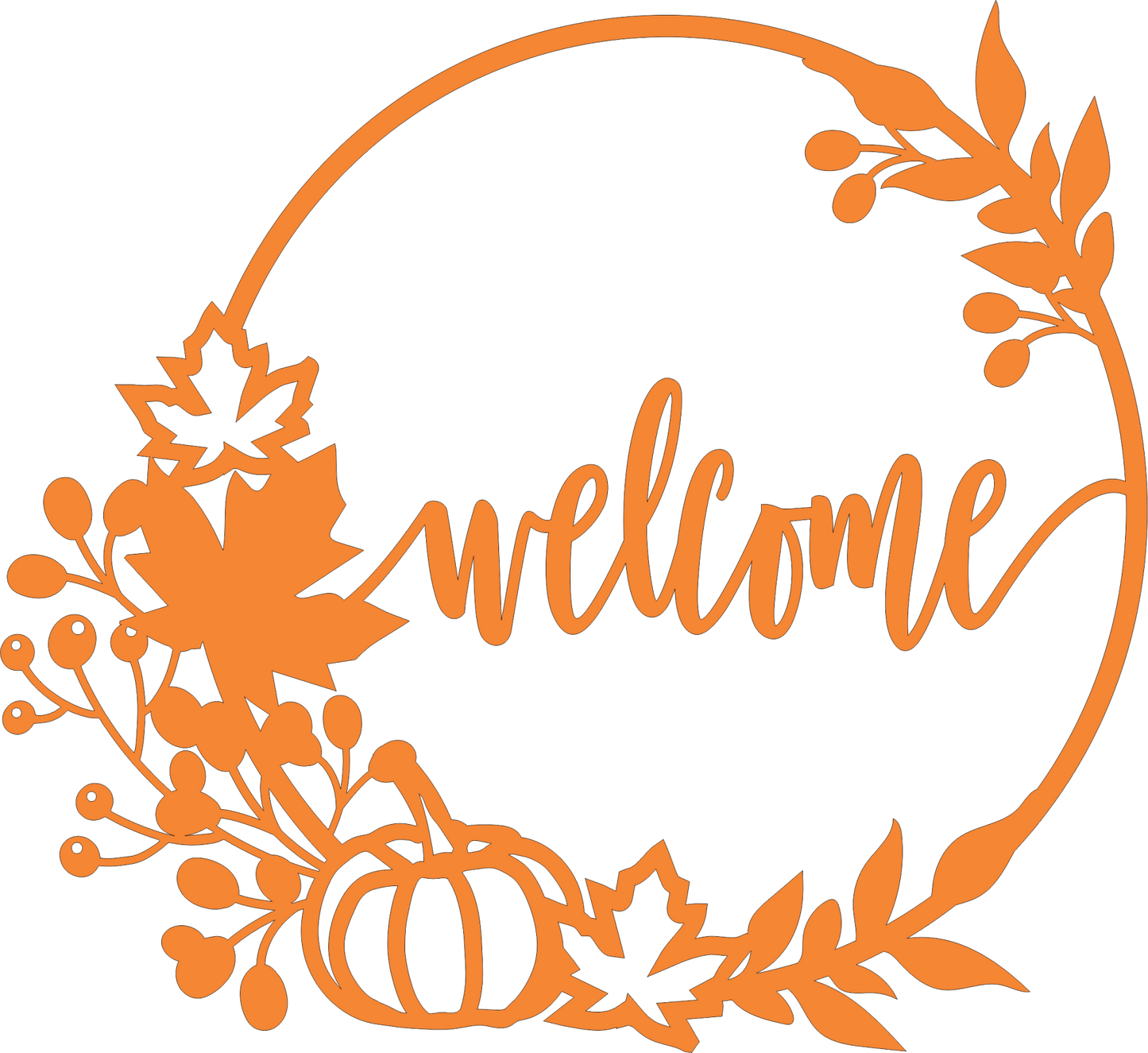 Customizable "Welcome Fall" Sign